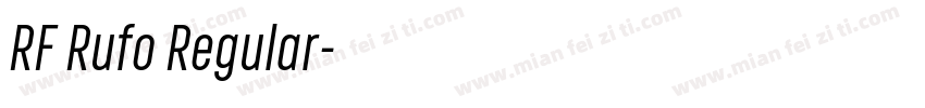 RF Rufo Regular字体转换
